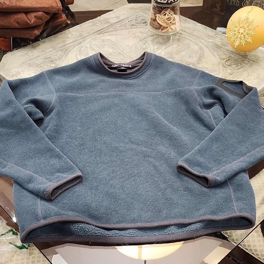 Arc'teryx Men's Medium Polartec Fleece Blue Sweater Made In CANADA